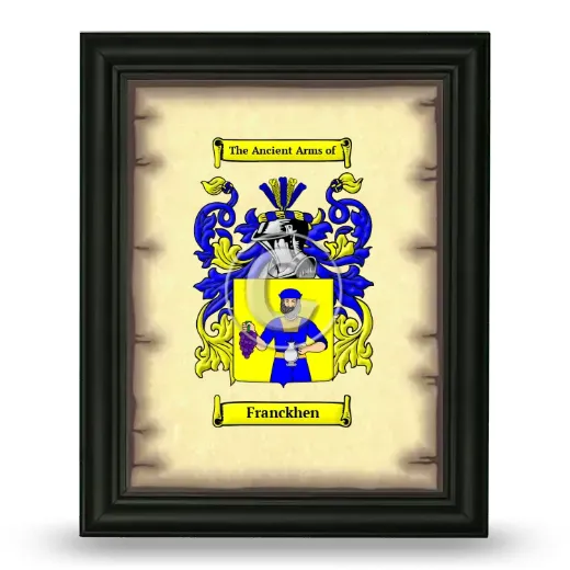 Franckhen Coat of Arms Framed - Black