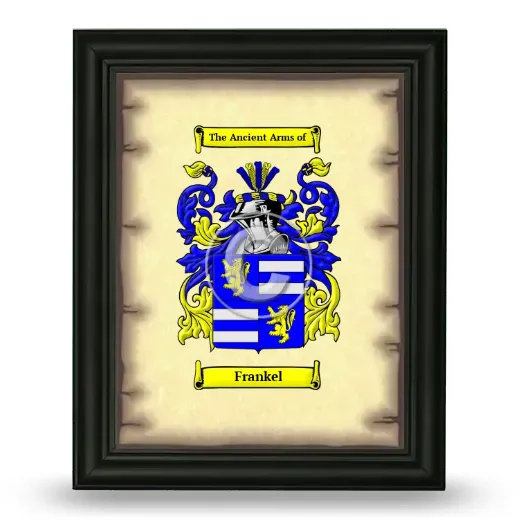 Frankel Coat of Arms Framed - Black