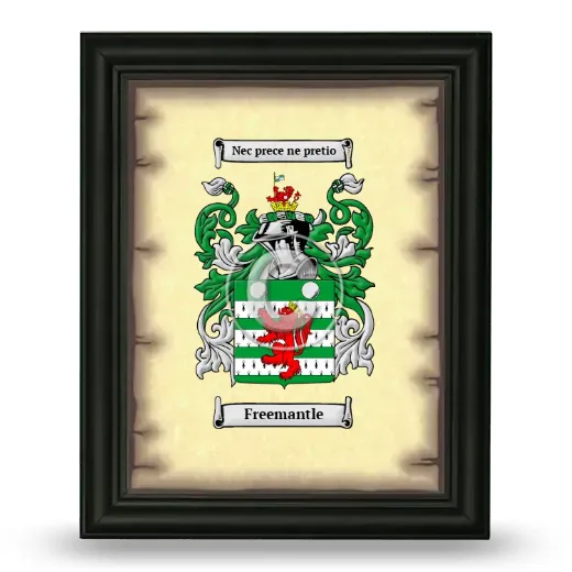 Freemantle Coat of Arms Framed - Black