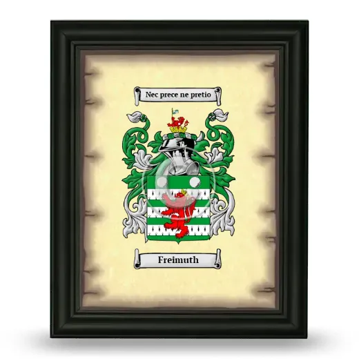 Freimuth Coat of Arms Framed - Black