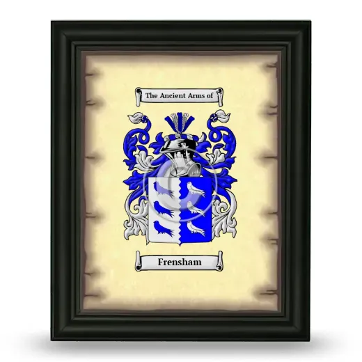 Frensham Coat of Arms Framed - Black