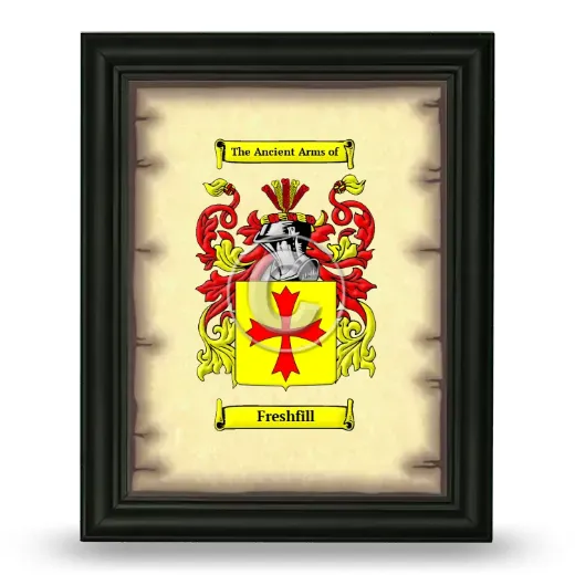 Freshfill Coat of Arms Framed - Black