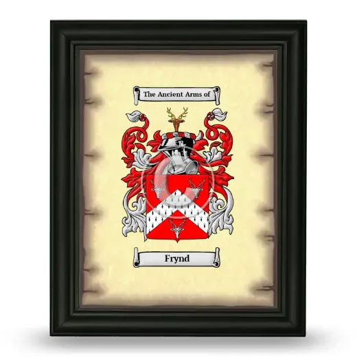 Frynd Coat of Arms Framed - Black