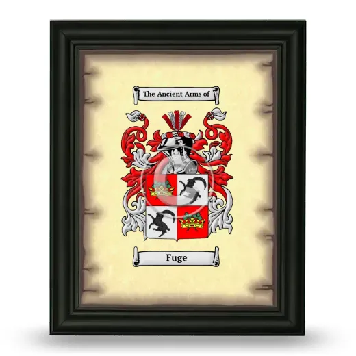 Fuge Coat of Arms Framed - Black