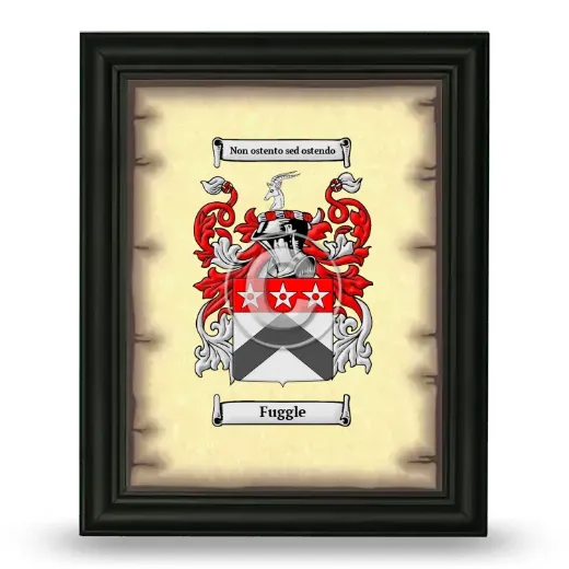 Fuggle Coat of Arms Framed - Black