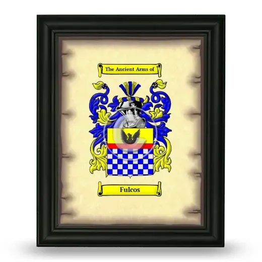 Fulcos Coat of Arms Framed - Black
