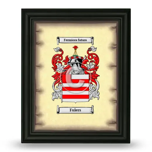 Fulers Coat of Arms Framed - Black