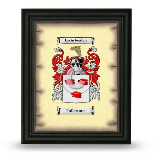 Fullertane Coat of Arms Framed - Black
