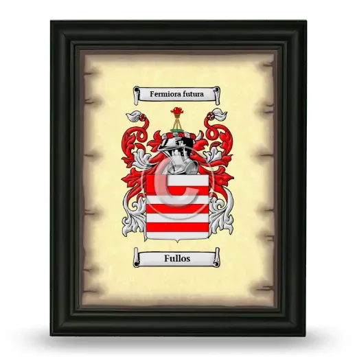 Fullos Coat of Arms Framed - Black