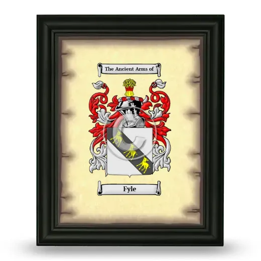 Fyle Coat of Arms Framed - Black