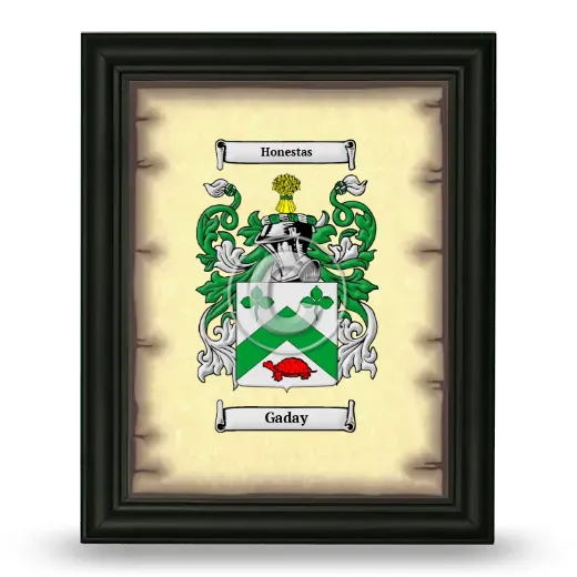 Gaday Coat of Arms Framed - Black