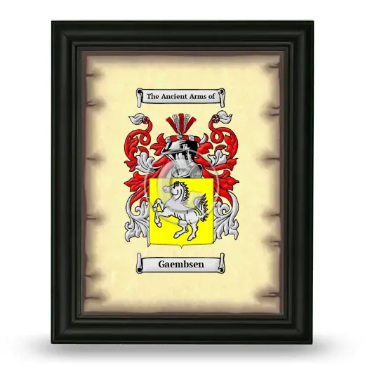 Gaembsen Coat of Arms Framed - Black