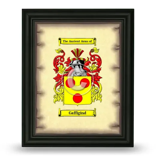 Gaffigind Coat of Arms Framed - Black