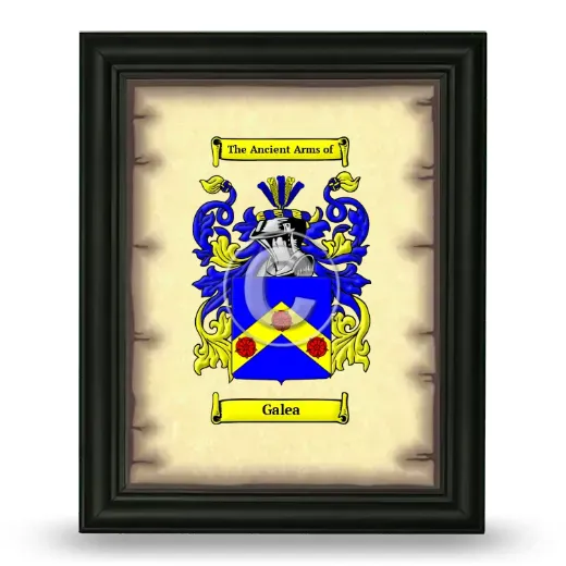 Galea Coat of Arms Framed - Black