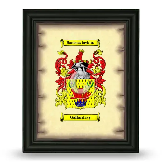 Gallantray Coat of Arms Framed - Black