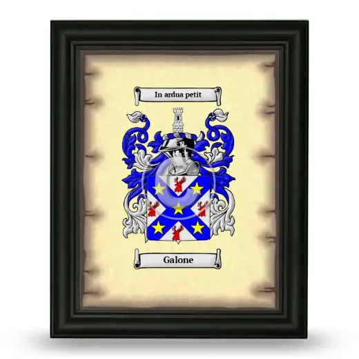 Galone Coat of Arms Framed - Black