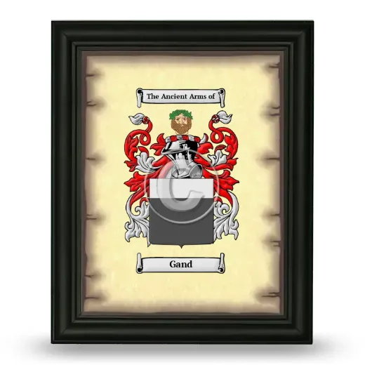 Gand Coat of Arms Framed - Black