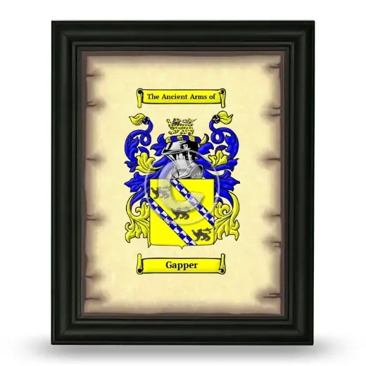 Gapper Coat of Arms Framed - Black