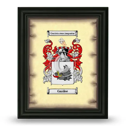 Gardee Coat of Arms Framed - Black