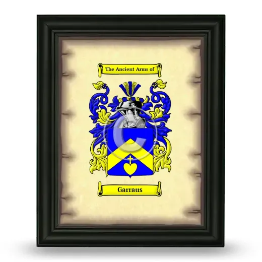 Garraus Coat of Arms Framed - Black
