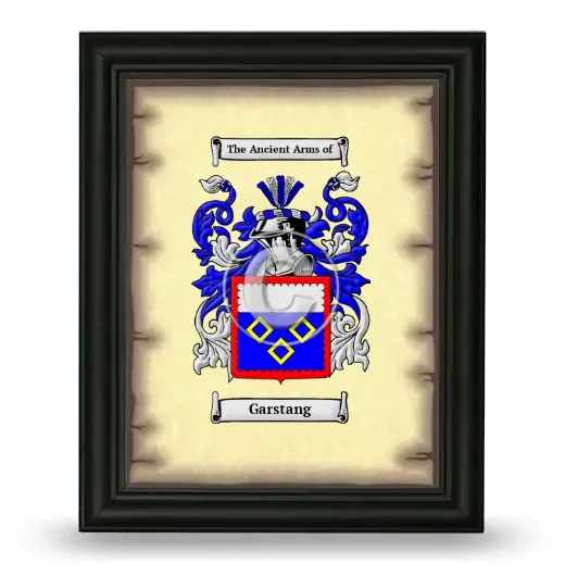 Garstang Coat of Arms Framed - Black