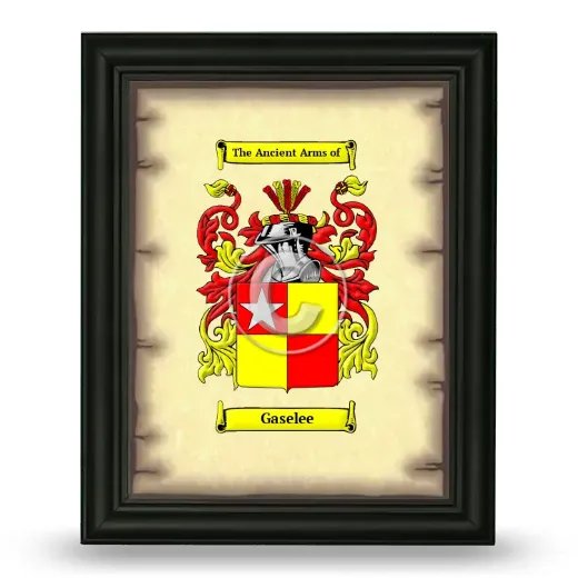 Gaselee Coat of Arms Framed - Black