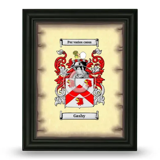 Gashy Coat of Arms Framed - Black