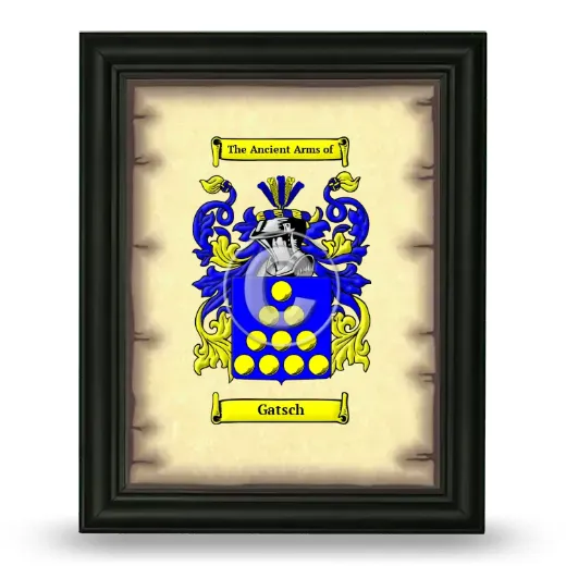 Gatsch Coat of Arms Framed - Black
