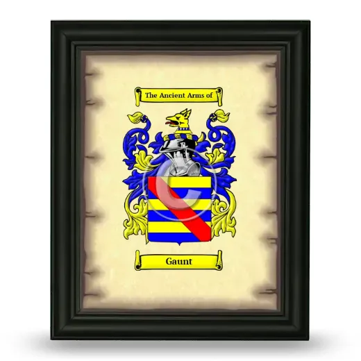 Gaunt Coat of Arms Framed - Black