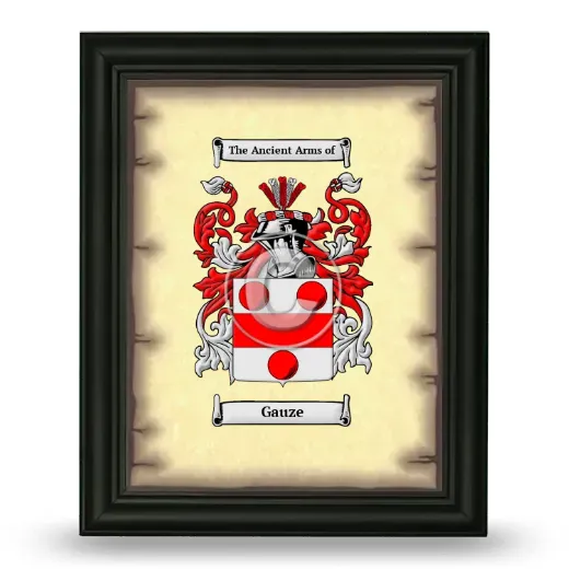 Gauze Coat of Arms Framed - Black