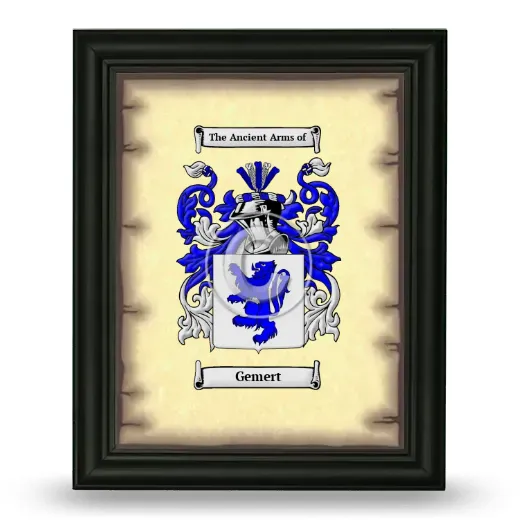 Gemert Coat of Arms Framed - Black