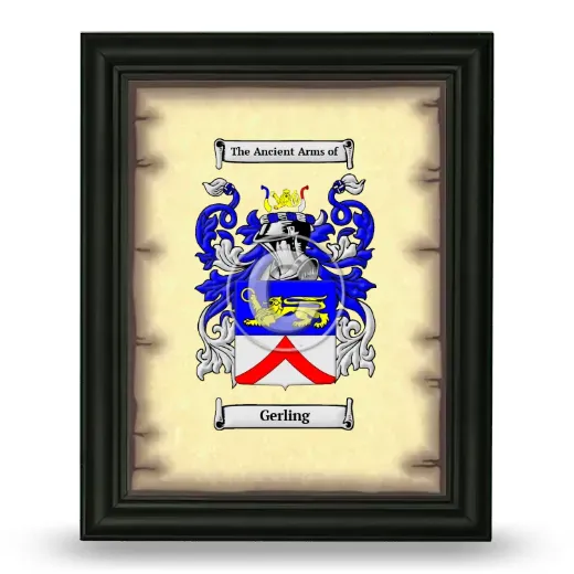 Gerling Coat of Arms Framed - Black