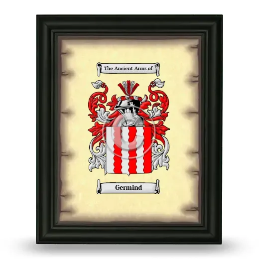 Germind Coat of Arms Framed - Black