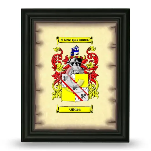 Gildea Coat of Arms Framed - Black