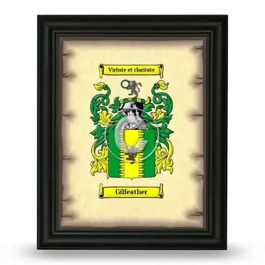 Gilfeather Coat of Arms Framed - Black