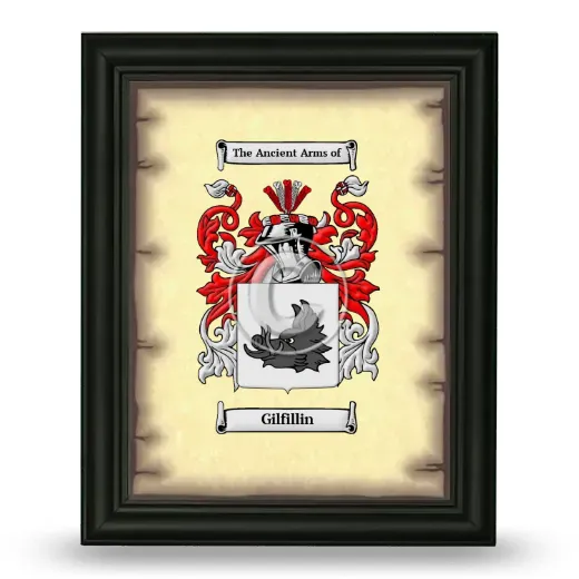Gilfillin Coat of Arms Framed - Black