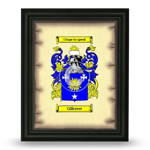 Gillcrest Coat of Arms Framed - Black