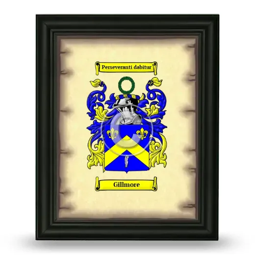 Gillmore Coat of Arms Framed - Black