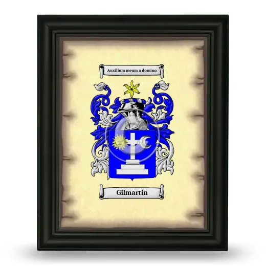 Gilmartin Coat of Arms Framed - Black