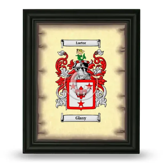 Glasy Coat of Arms Framed - Black