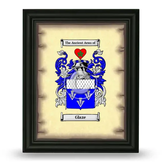 Glaze Coat of Arms Framed - Black