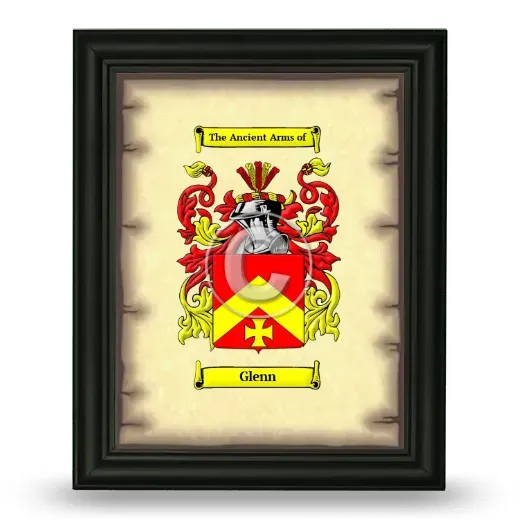 Glenn Coat of Arms Framed - Black