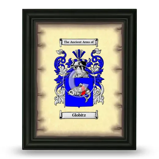 Globitz Coat of Arms Framed - Black