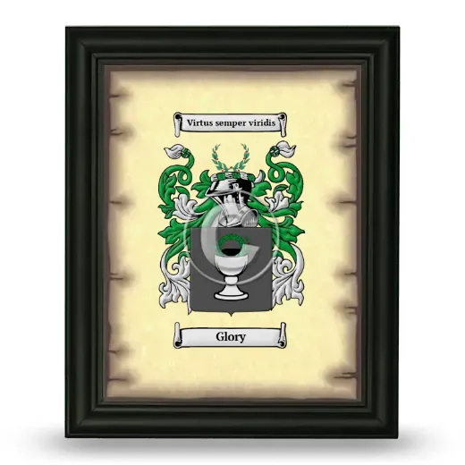 Glory Coat of Arms Framed - Black