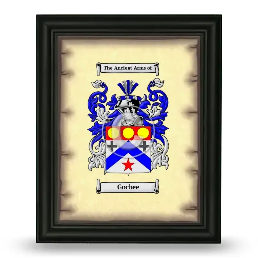 Gochee Coat of Arms Framed - Black