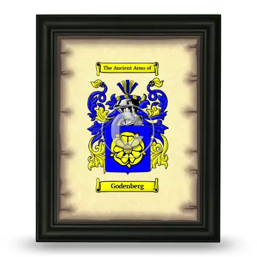 Godenberg Coat of Arms Framed - Black