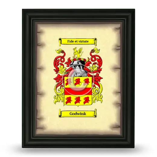 Godwink Coat of Arms Framed - Black
