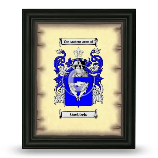 Goebbels Coat of Arms Framed - Black