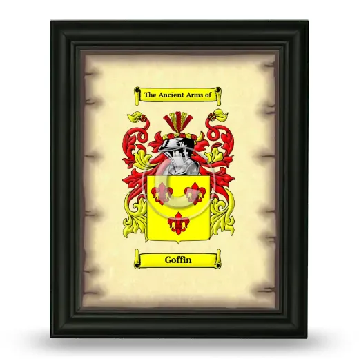 Goffin Coat of Arms Framed - Black