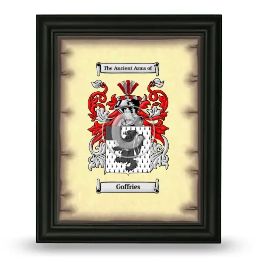 Goffries Coat of Arms Framed - Black